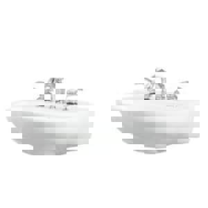 8 VC PED LAV BOWL *SACRAM WHIT